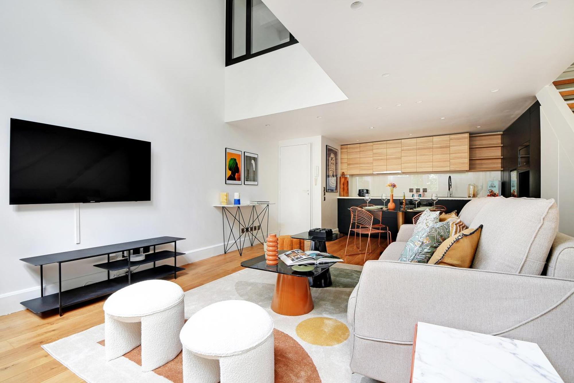 Апартаменты Amazing Loft 2Br - Eiffel Tower Париж Экстерьер фото